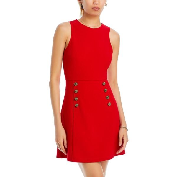 Aqua Womens Above Knee Embellished Mini Dress